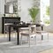 Flash Furniture Chester Solid Wood Antique Wht Dining Chairs w/Curved Spindle Backrests and Beige Vinyl Seats, 2PK 2-XU-DG-W0359-ANTWHT-GG - alternate 5